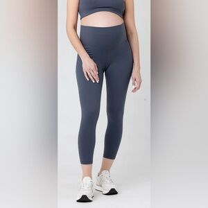 Zella Blue Live In Crop Maternity Leggings Size XS NWOT